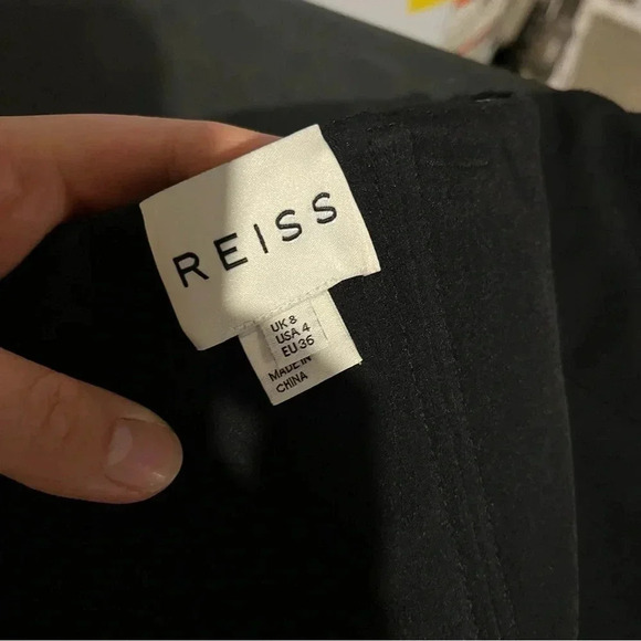 Reiss Black Delmano Bustier Strapless Mini Dress Women’s Size 4 - Picture 11 of 16